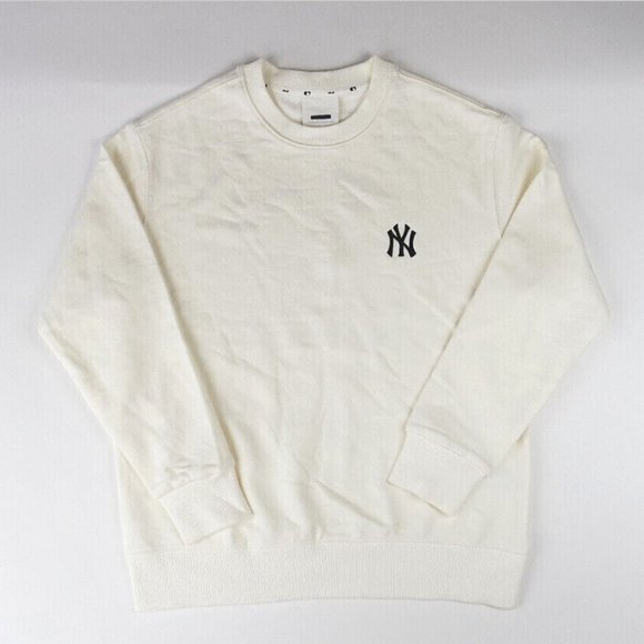 MLB Tops - MLB NEW YORK YANKEES IVORY BASIC LOGO SWEATSHIRT